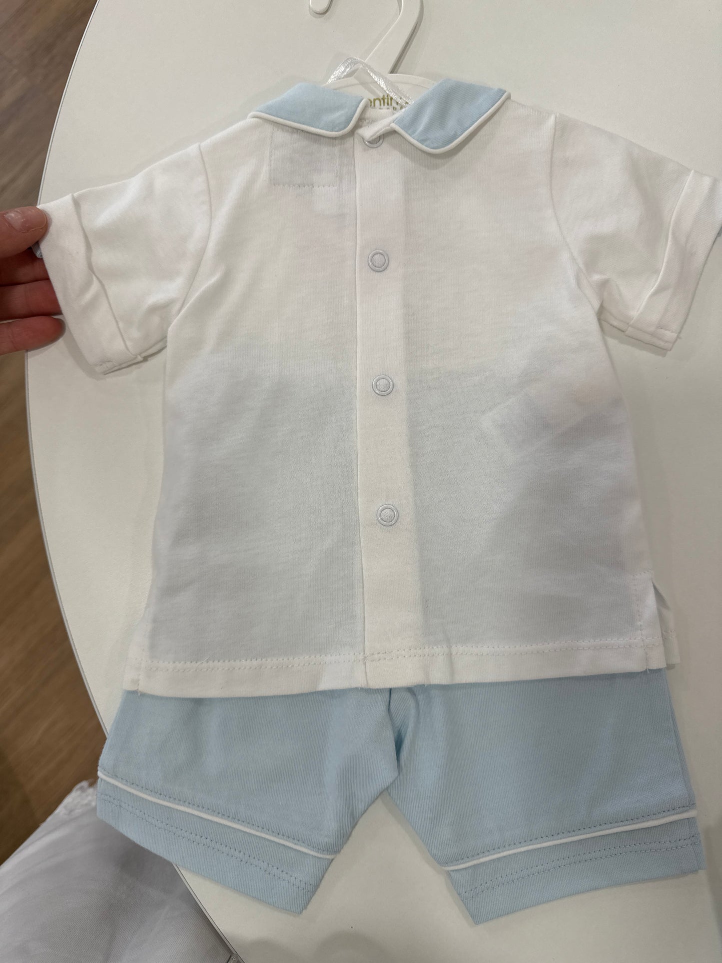 Completo neonato azzurro