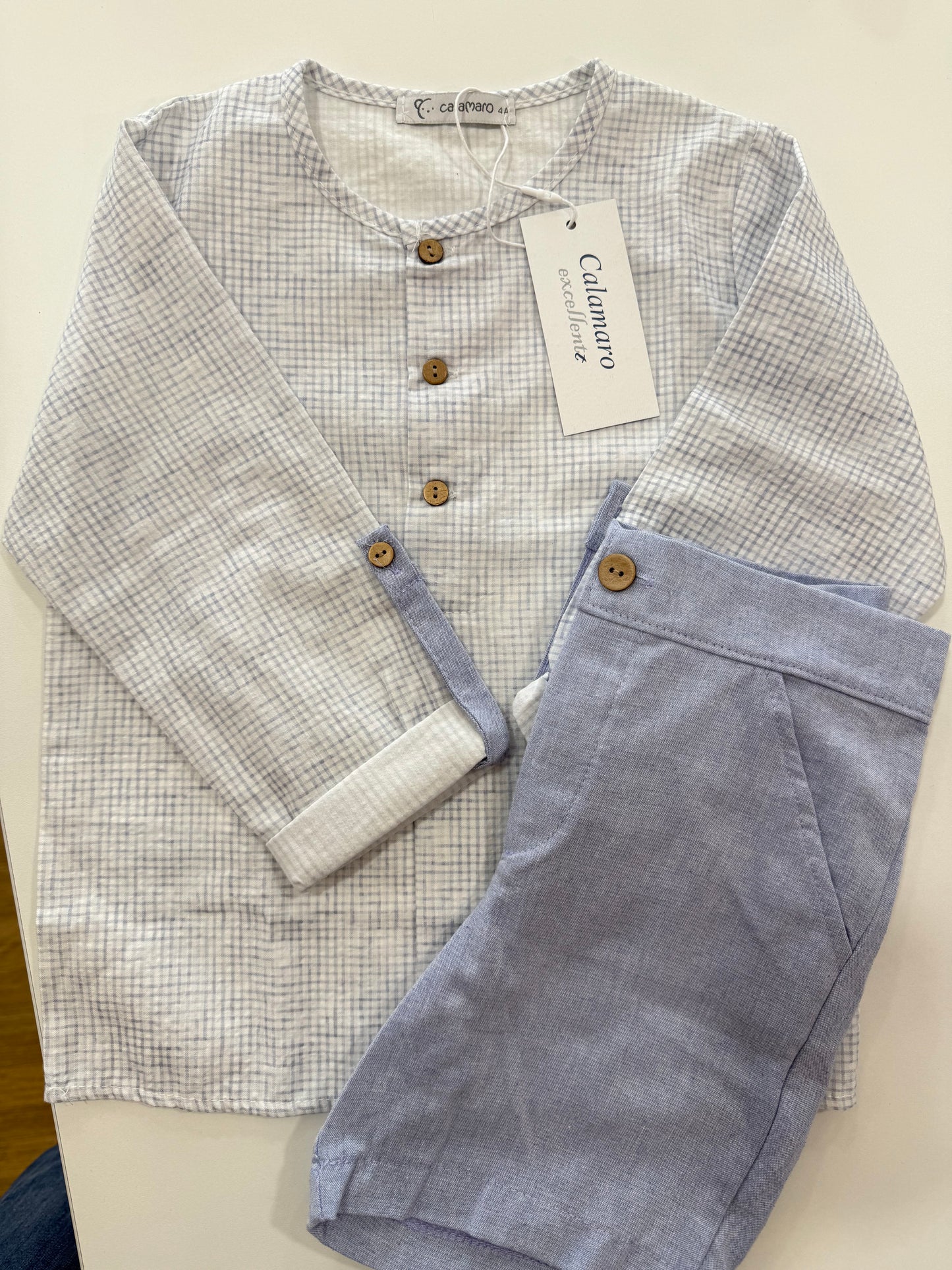 Completo camicia calamaro baby