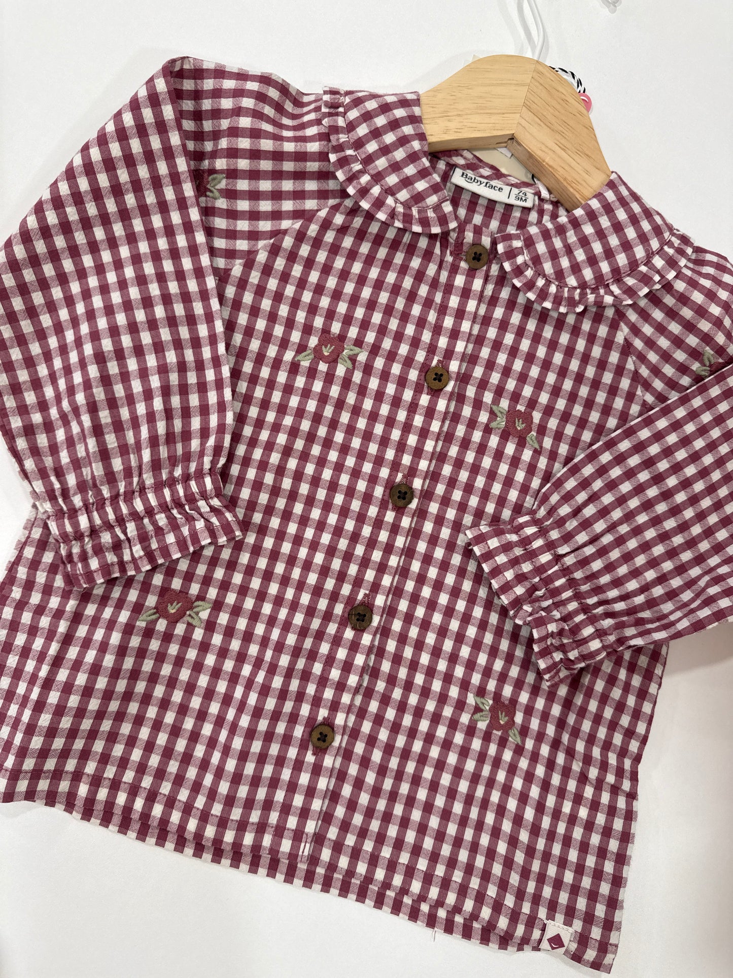 Camicina borgogna bimba babyface