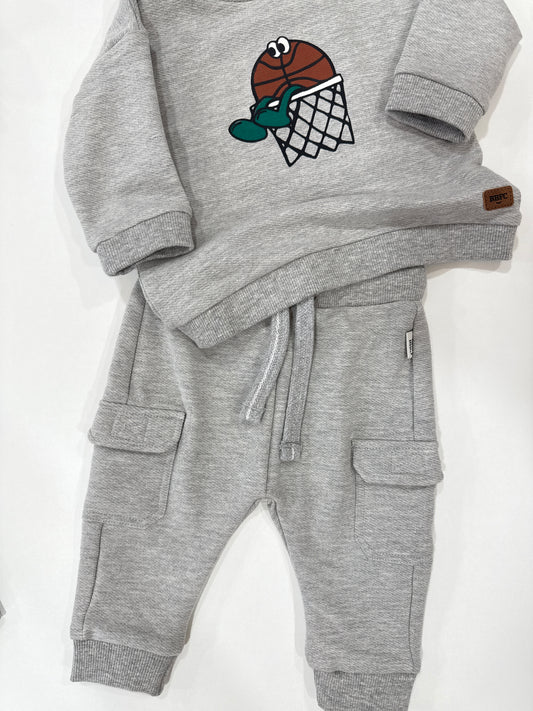 pantalone tuta grigio babyface