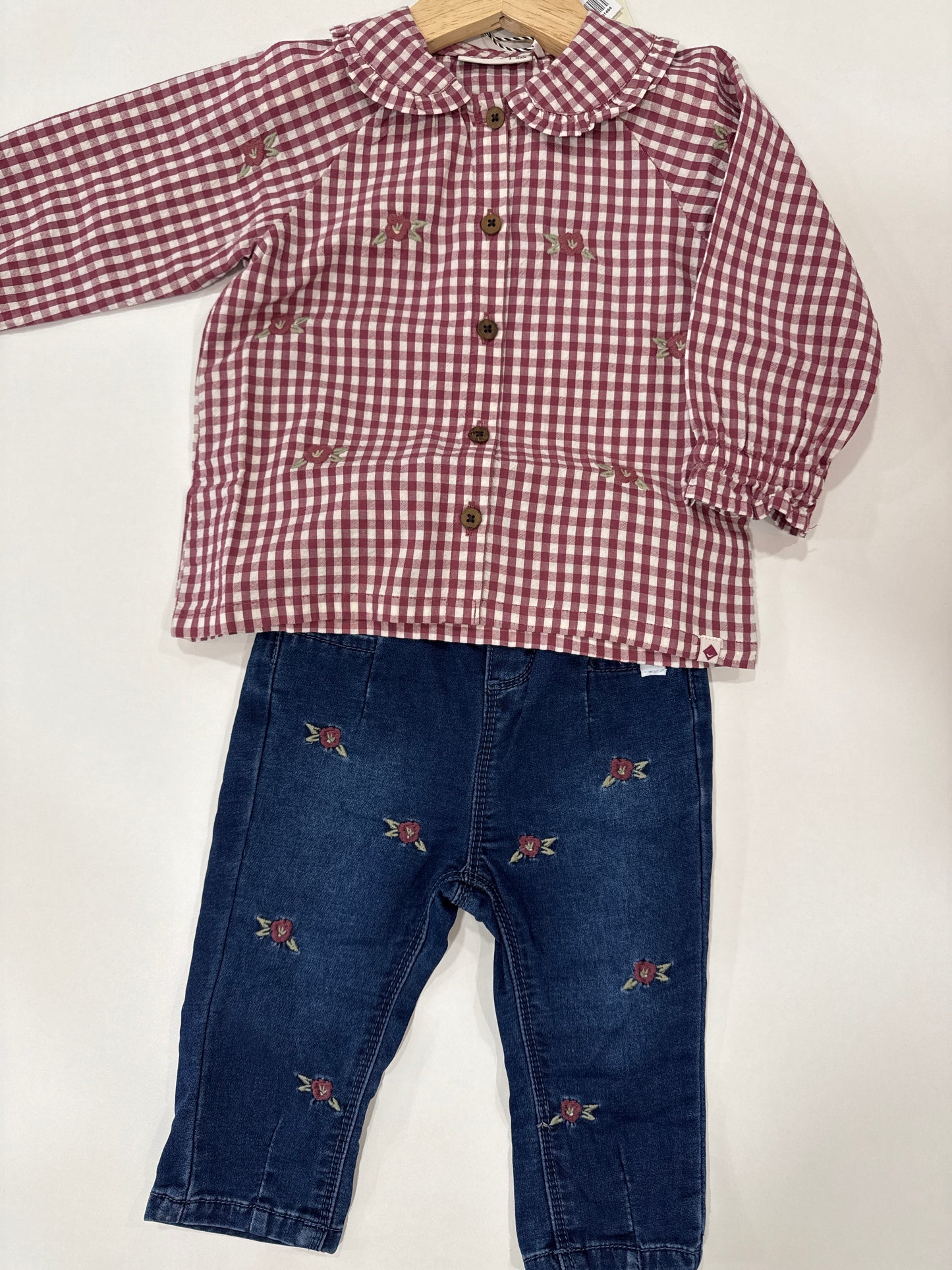 jeans fiori babyface