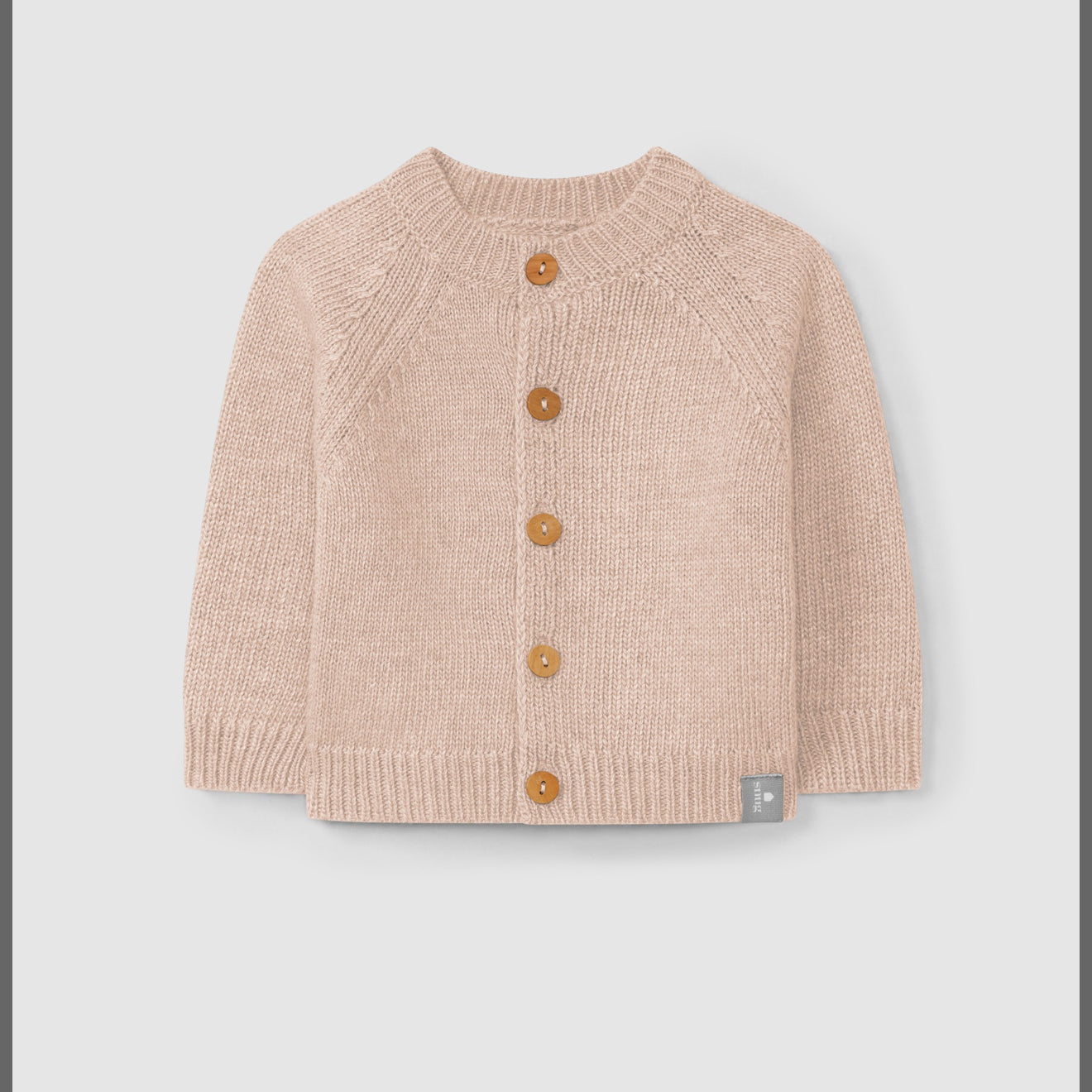 Cardigan rosa lana Snug