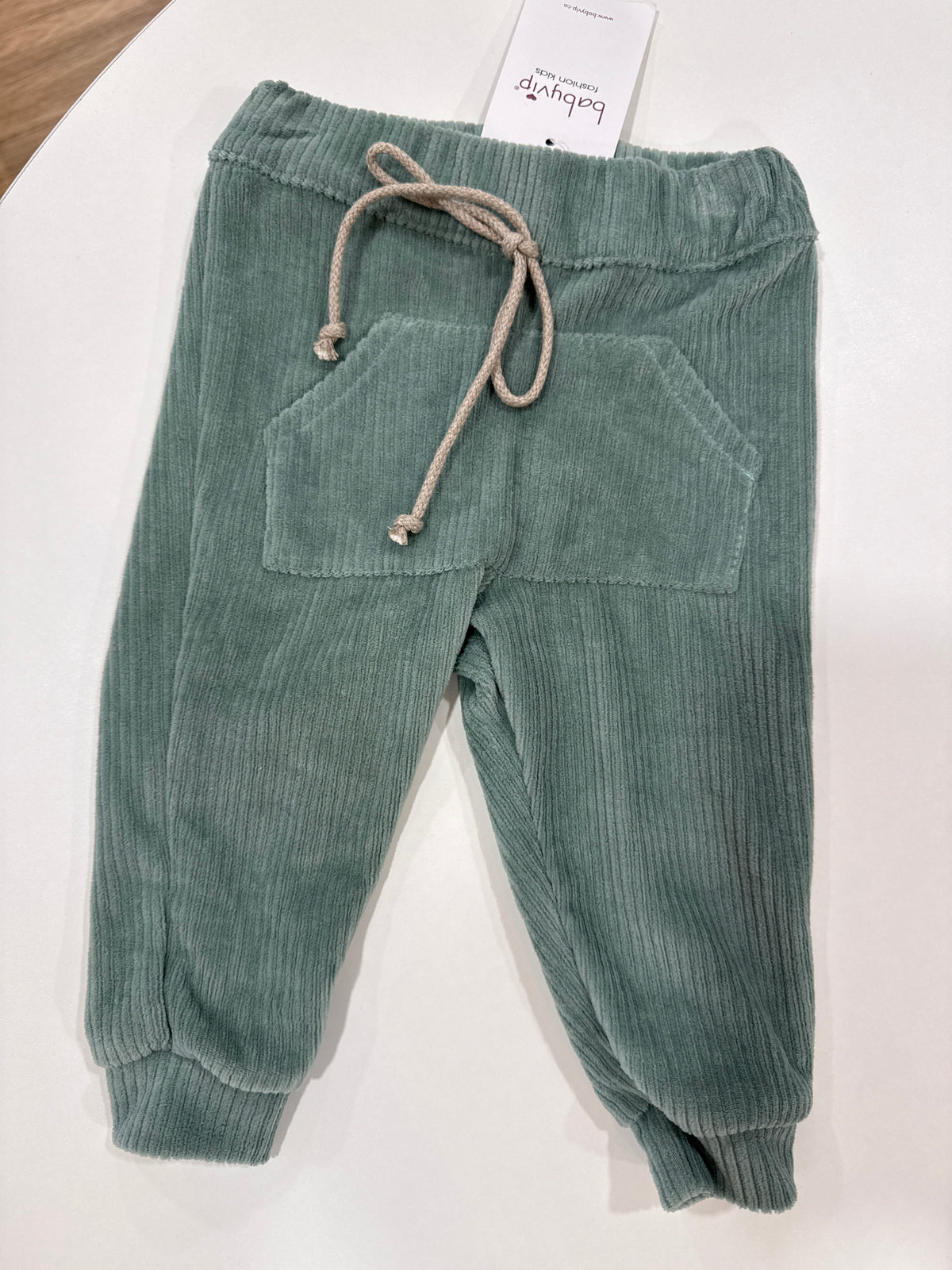 Pantalone velluto verde