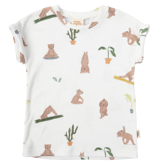 T-shirt orsetto yoga wooly