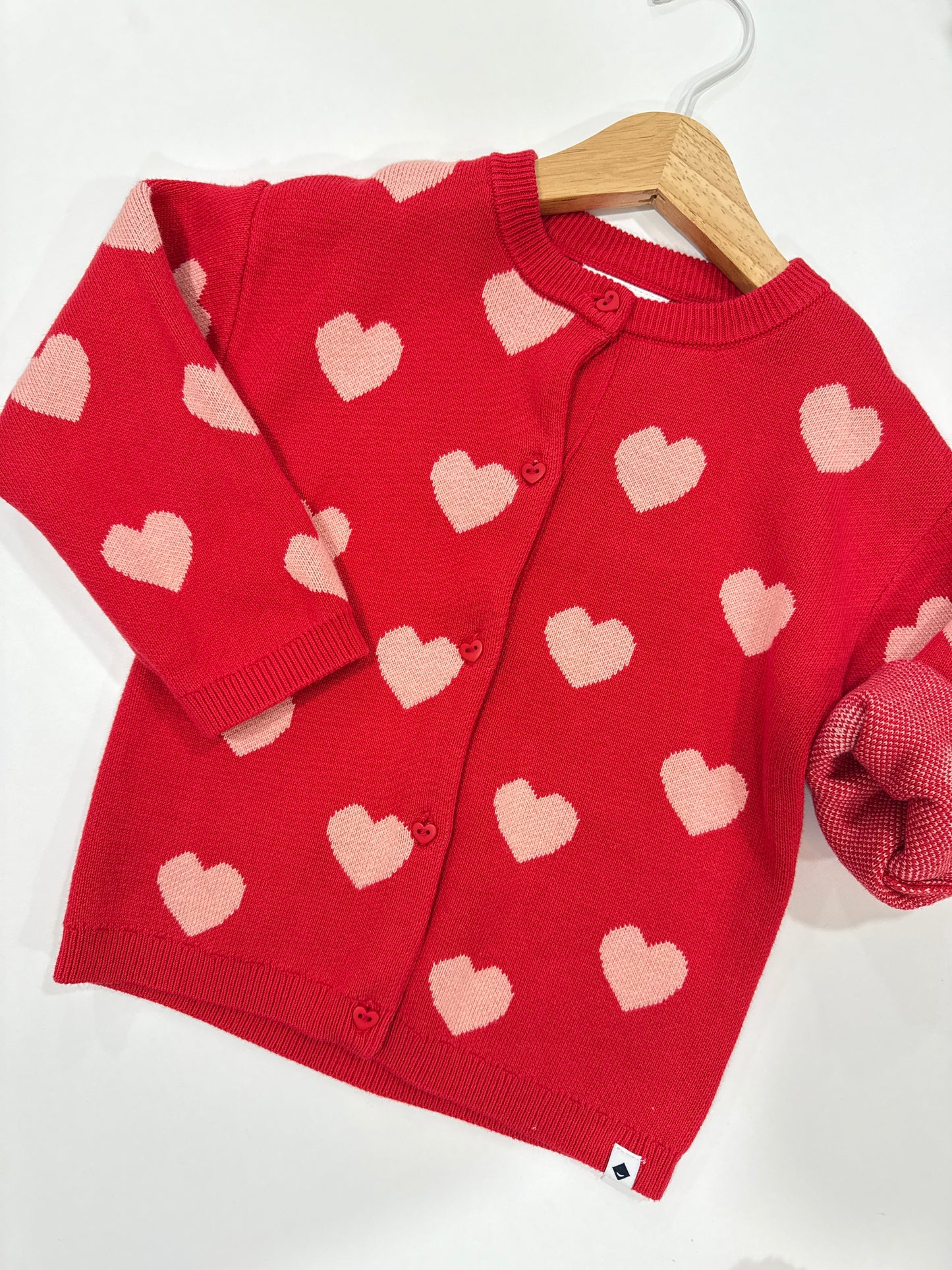 Cardigan cuori babyface