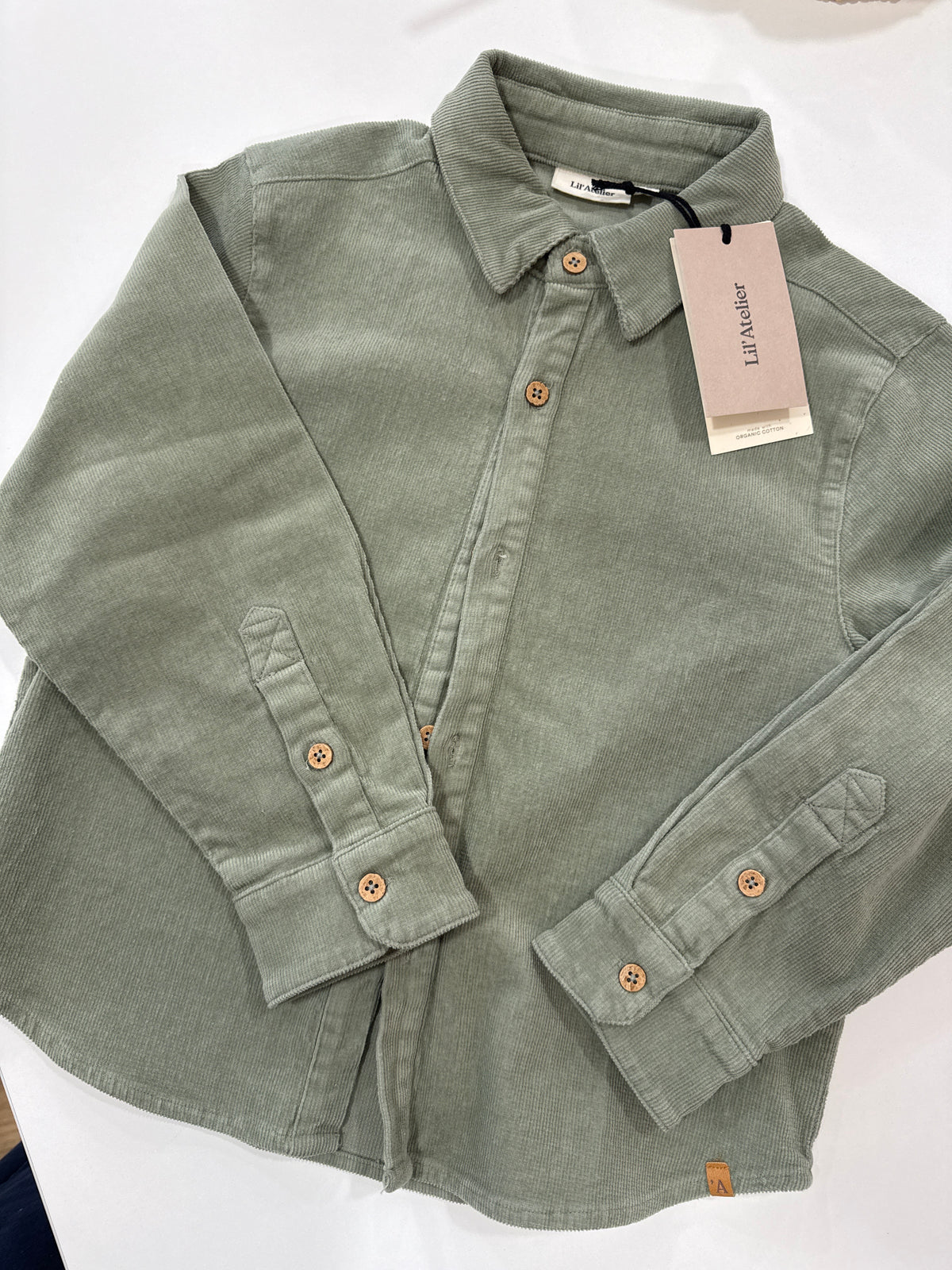 Camicia velluto verde