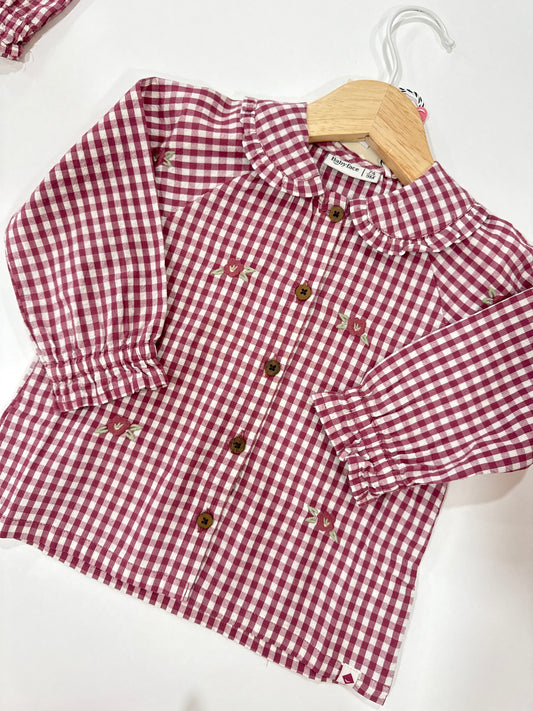 Camicina borgogna bimba babyface