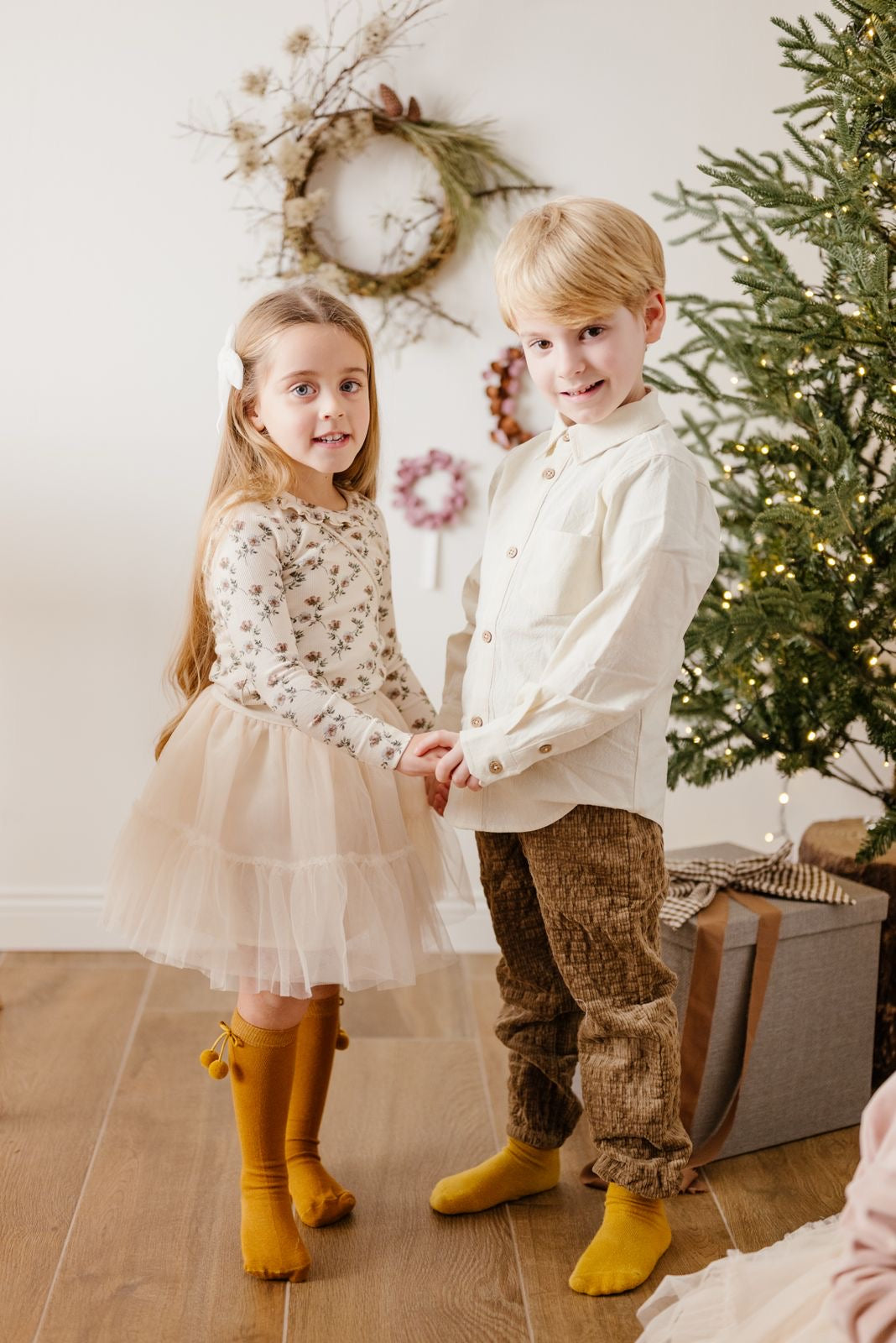 T-shirt fiori Lil panna