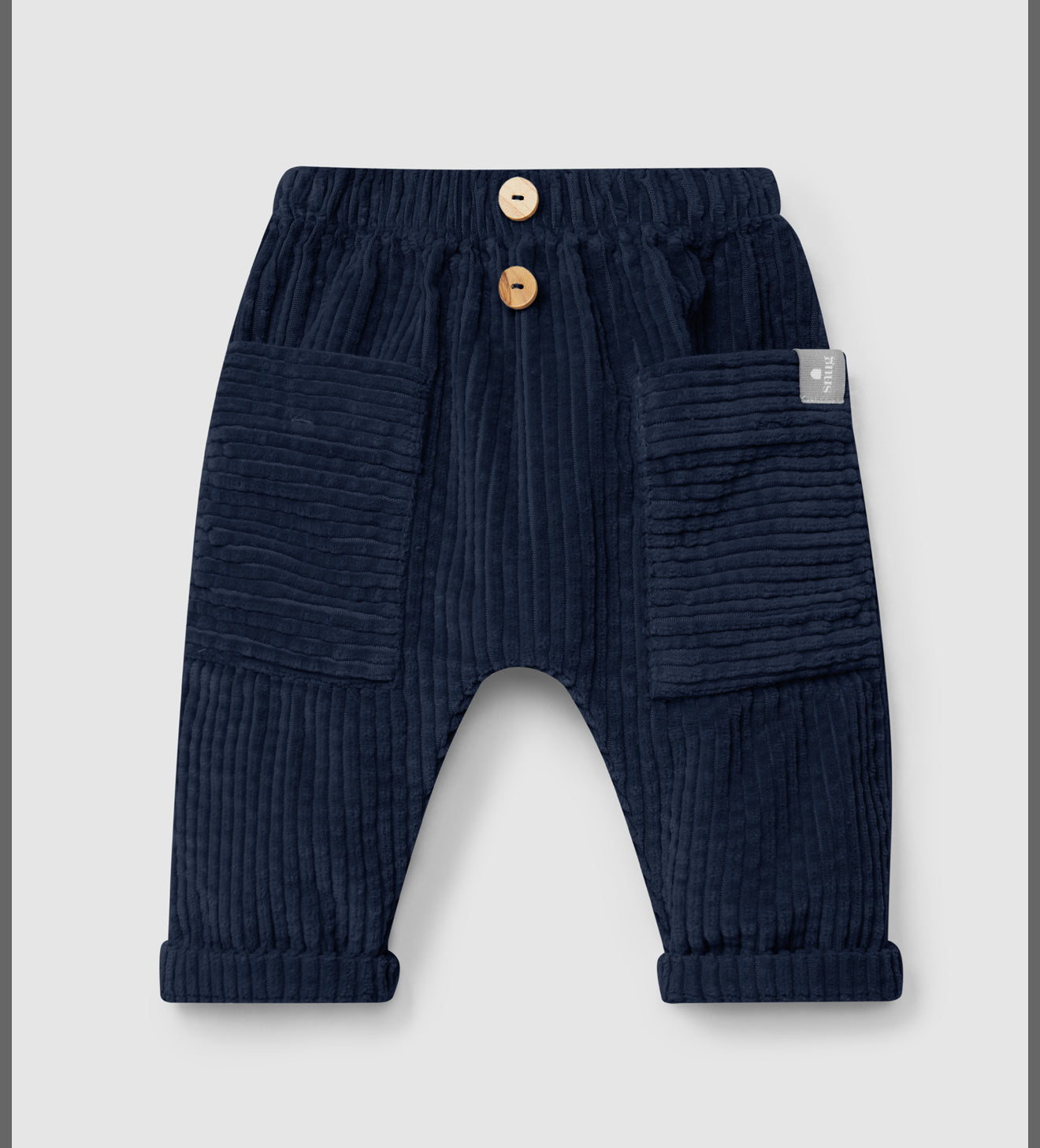 Pantalone velluto blu Snug