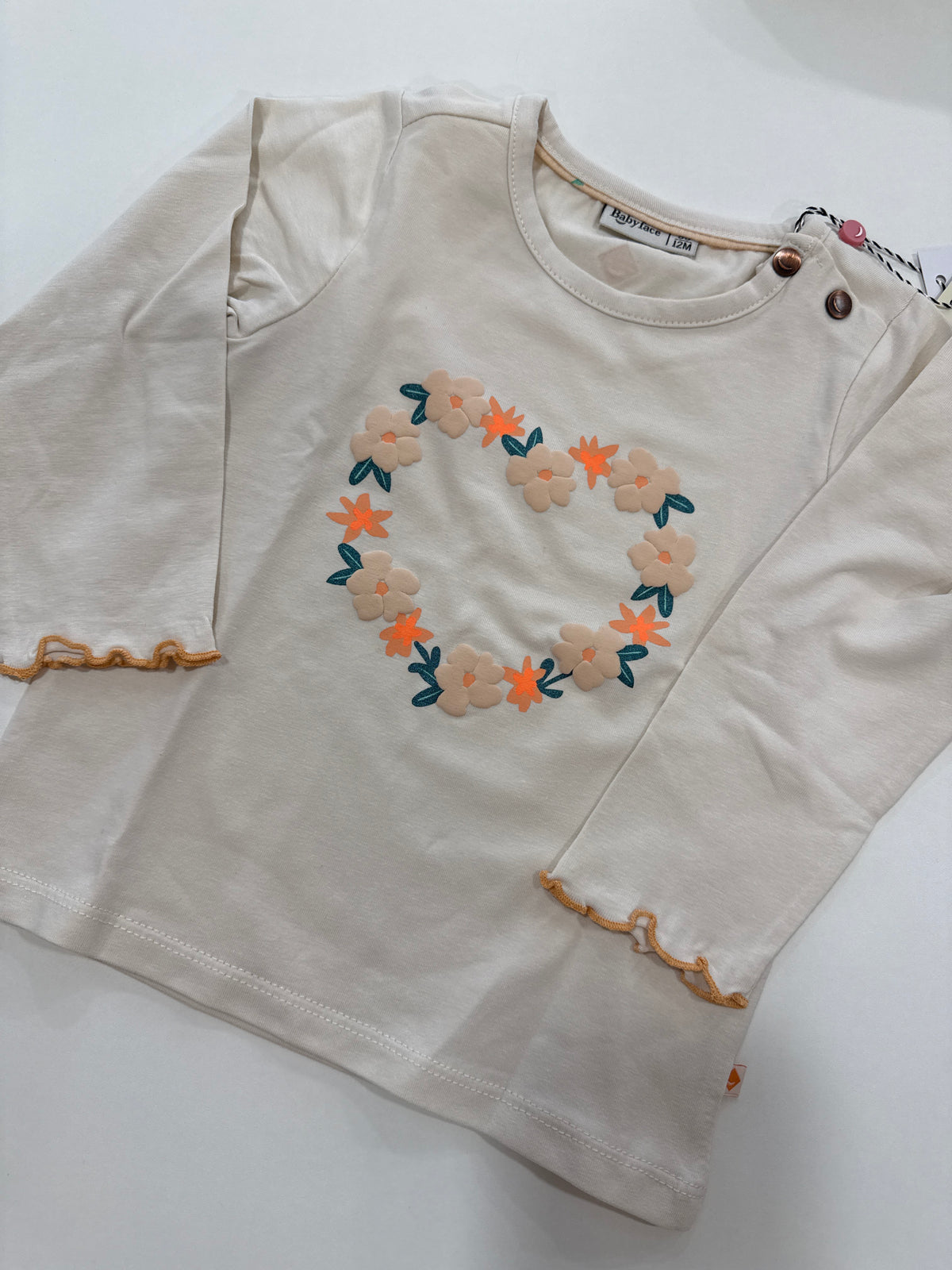 t-shirt fiori babyface