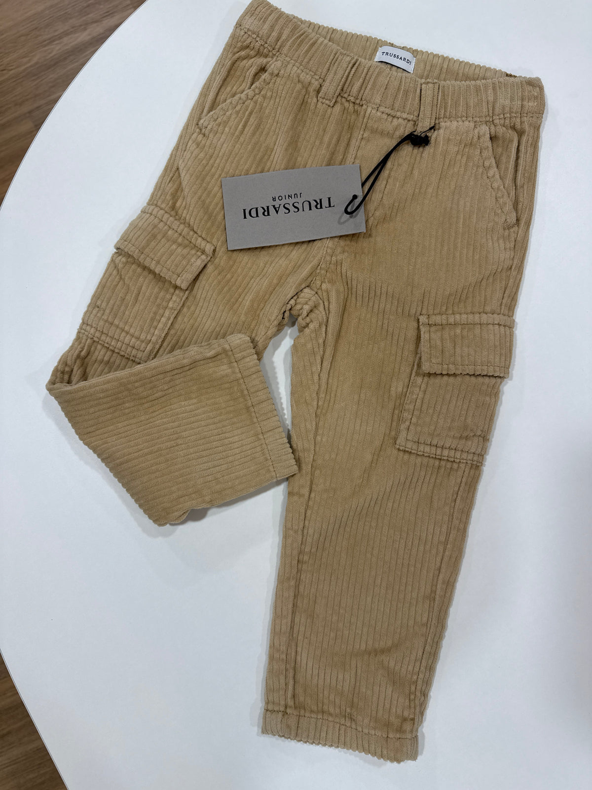 Pantalone velluto beige trussardi