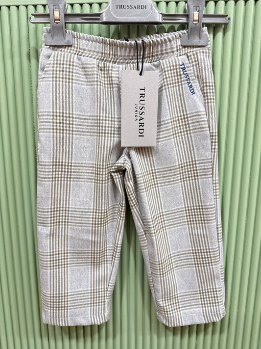 Pantalone trussardi quadri