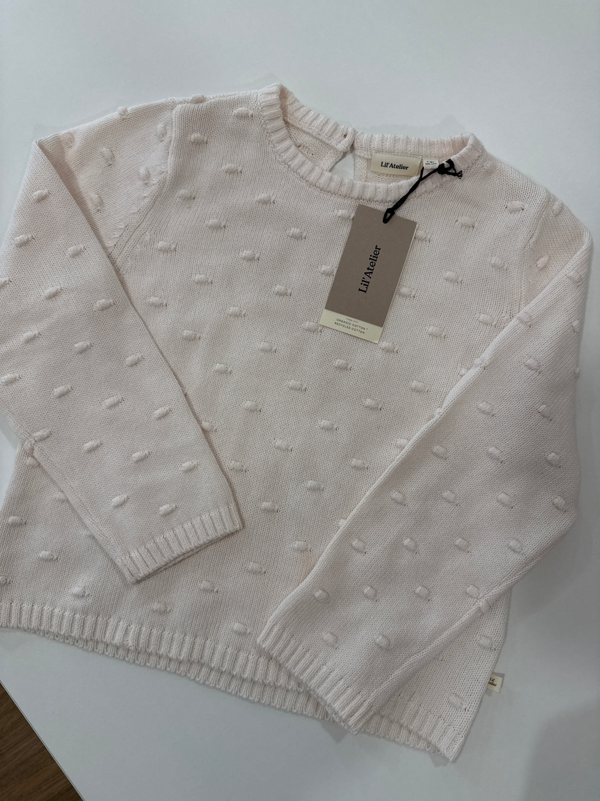 Maglioncino cotone rosa chiaro