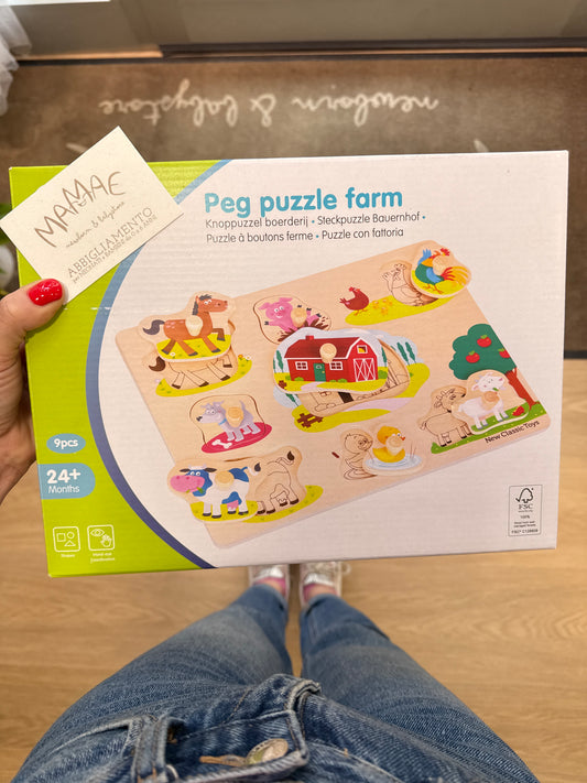 Peg puzzle farm
