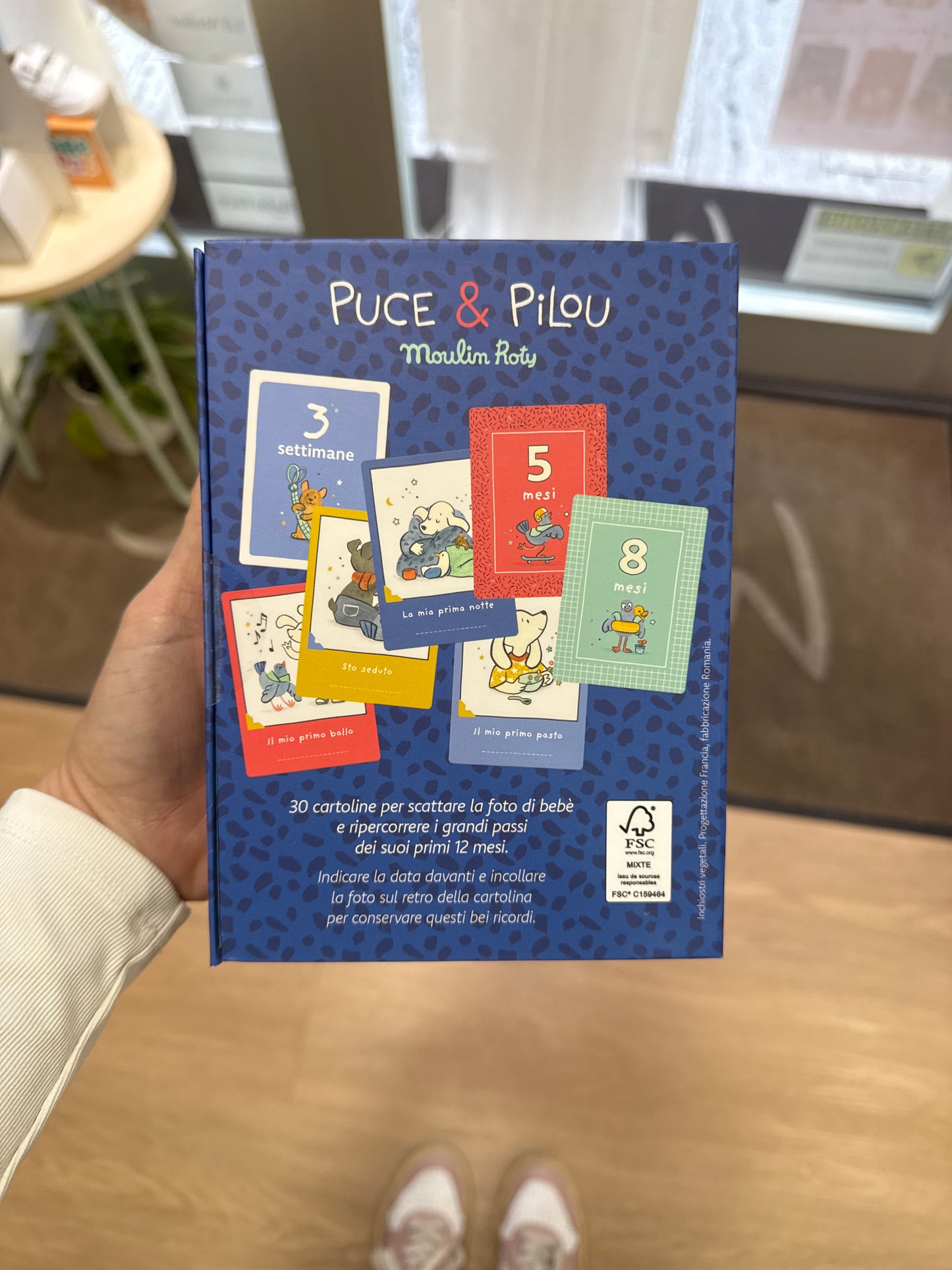 Card nascita e traguardi blu
