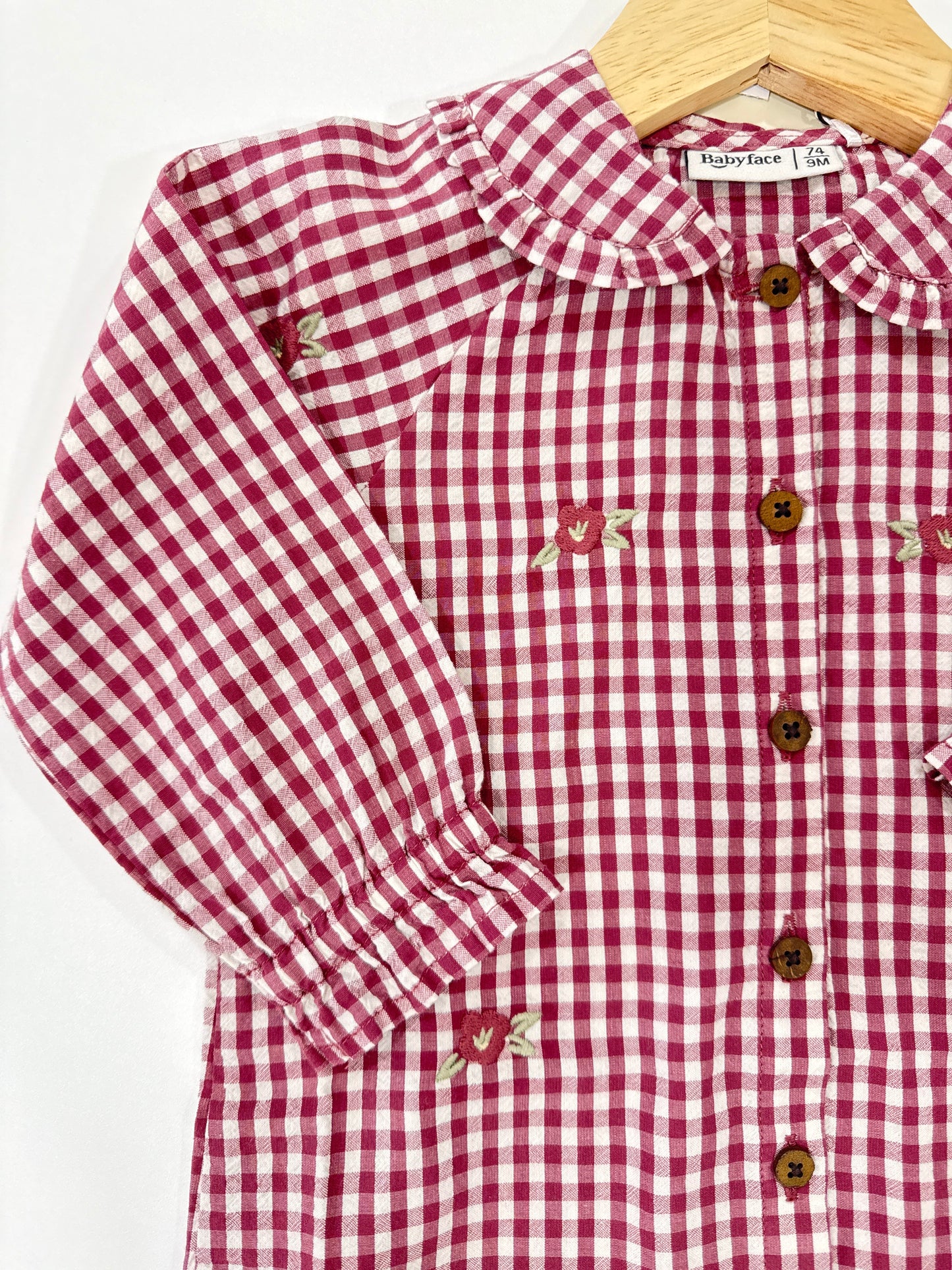 Camicina borgogna bimba babyface
