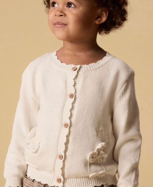 Cardigan Lil'Atelieri panna fiori