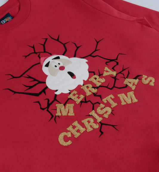 Felpa babbo Natale rossa