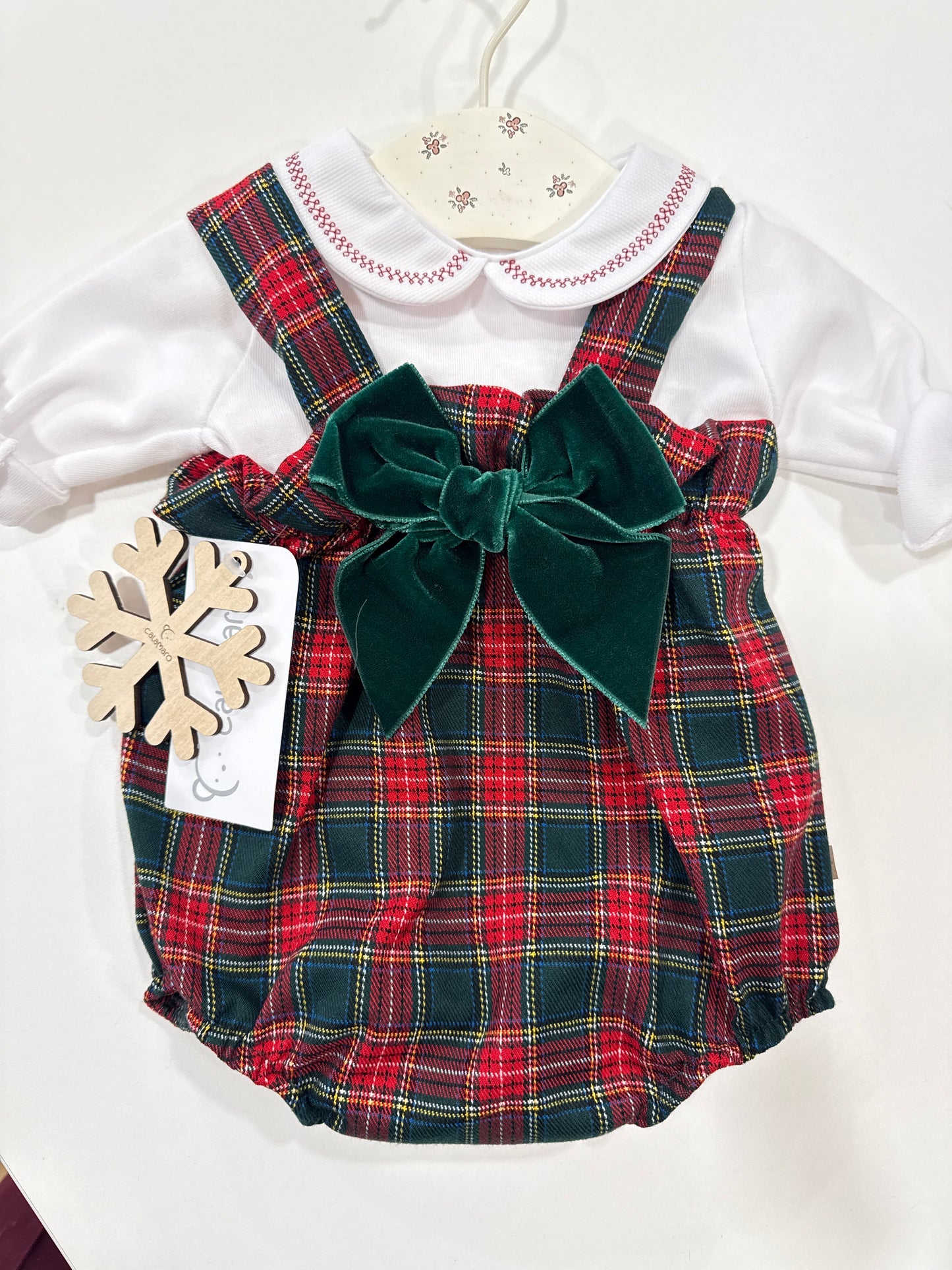 Pagliaccetto babygirl calamaro tartan