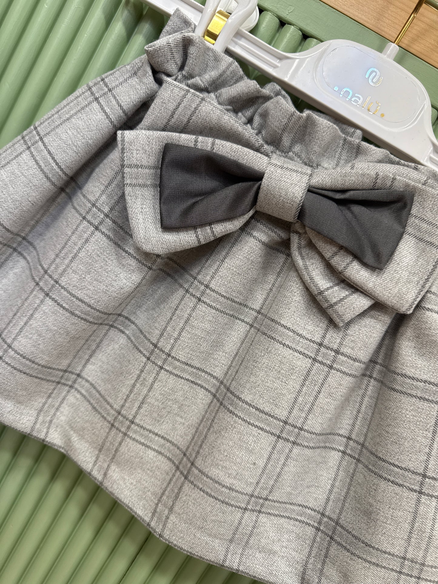 Gonna fiocco grigio Nalù