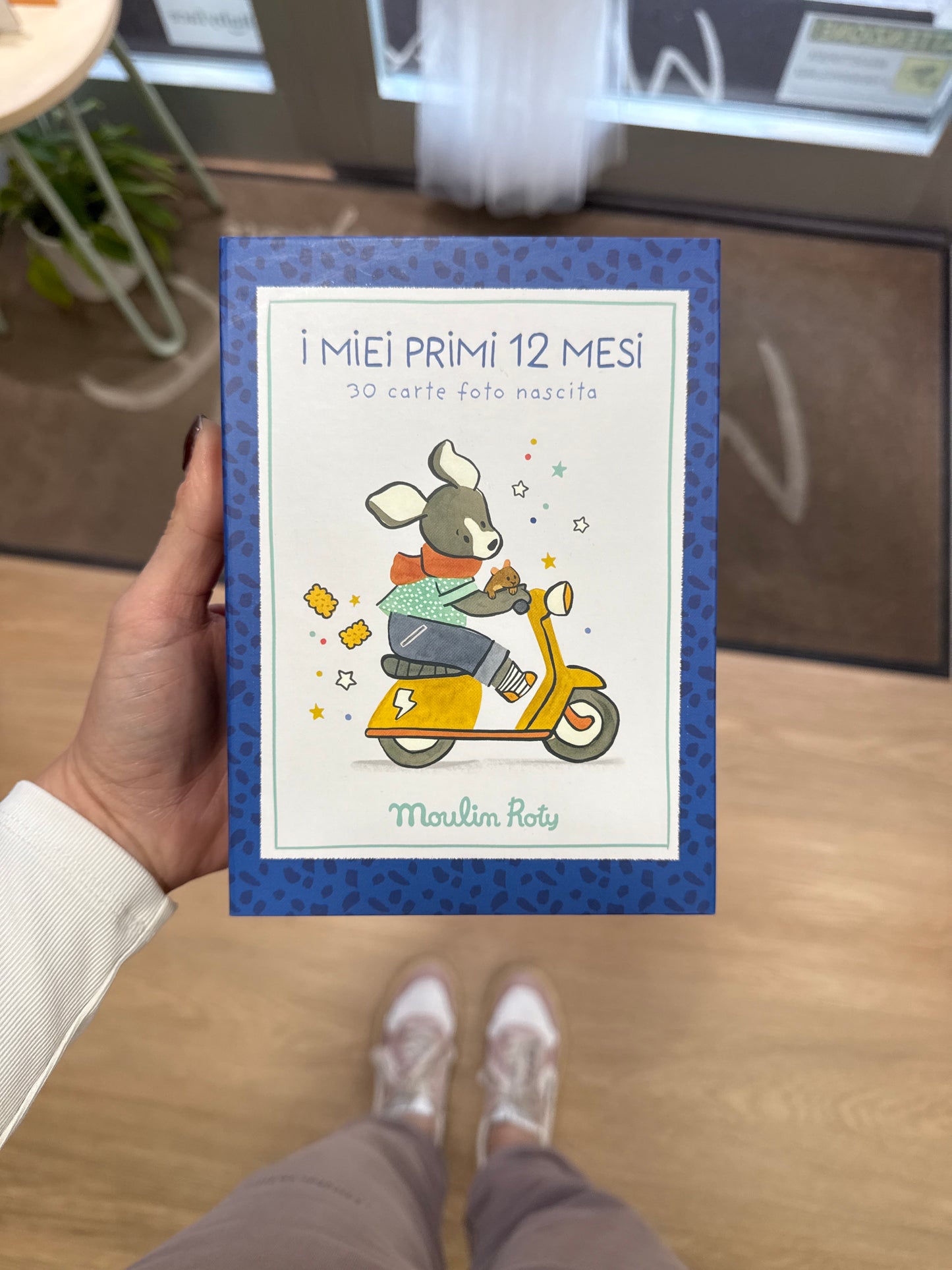 Card nascita e traguardi blu