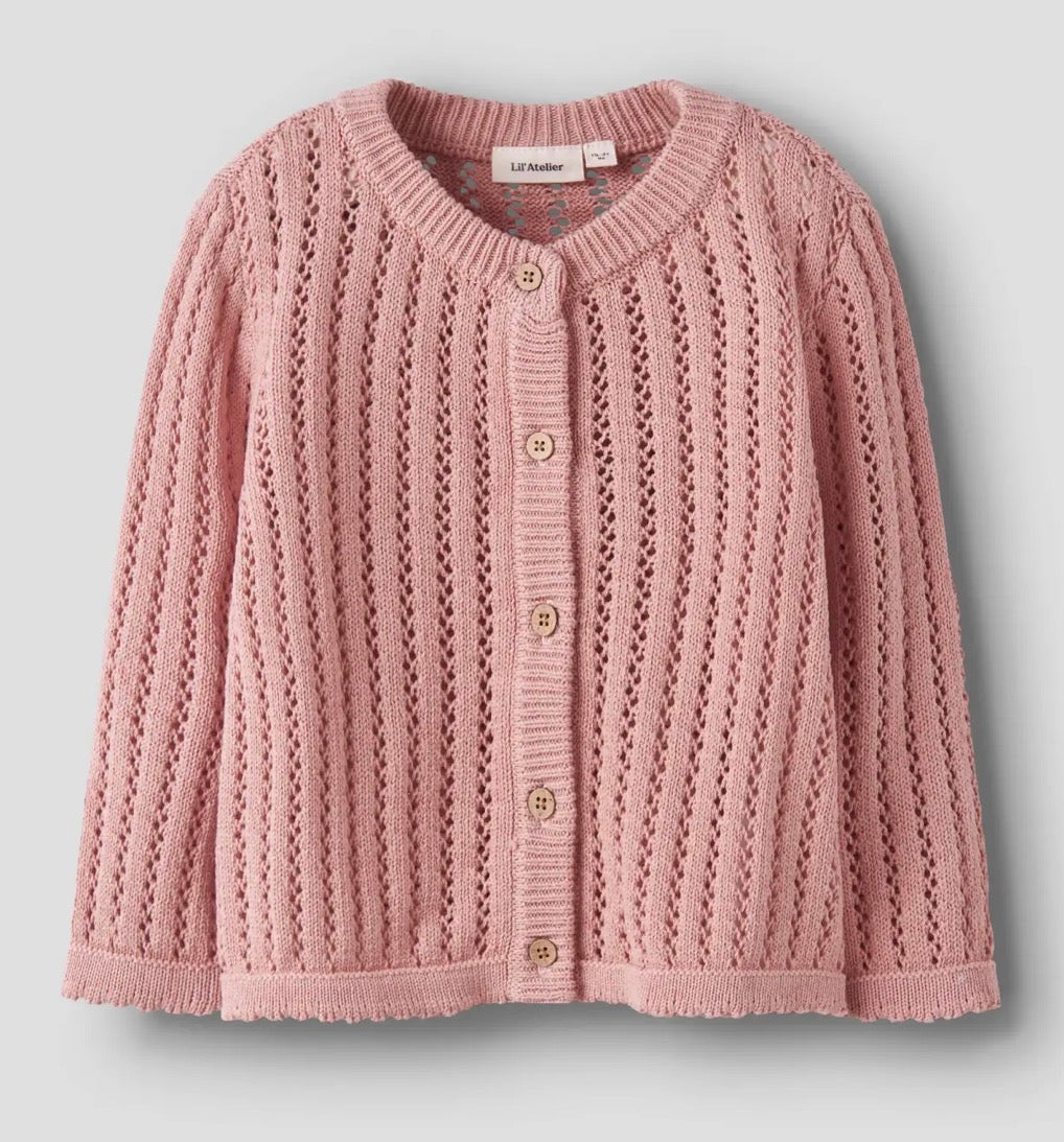 Cardigan Lil'A misty rose