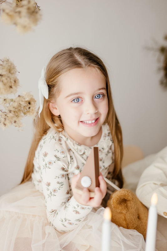 T-shirt fiori Lil panna