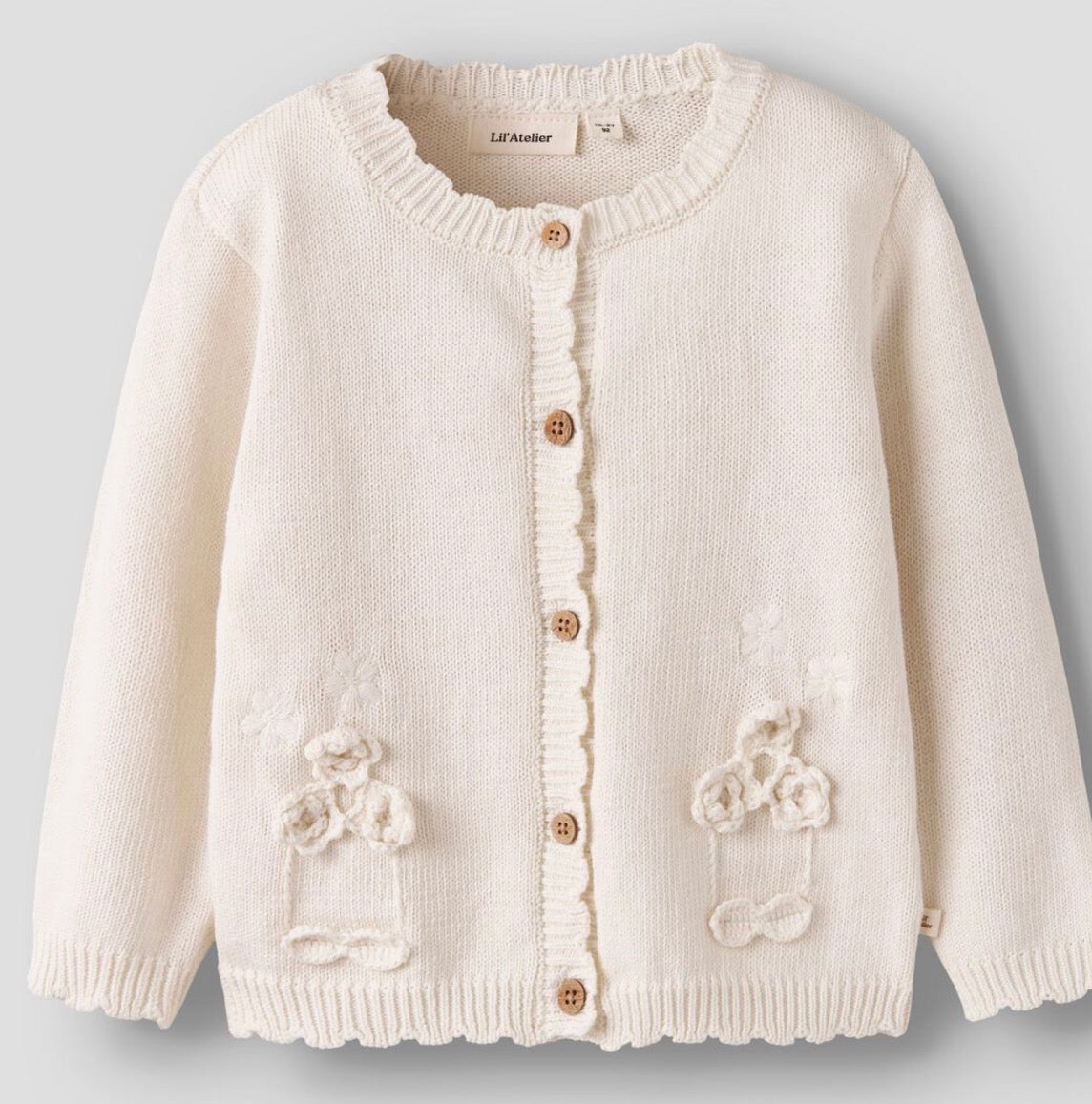 Cardigan Lil'Atelieri panna fiori