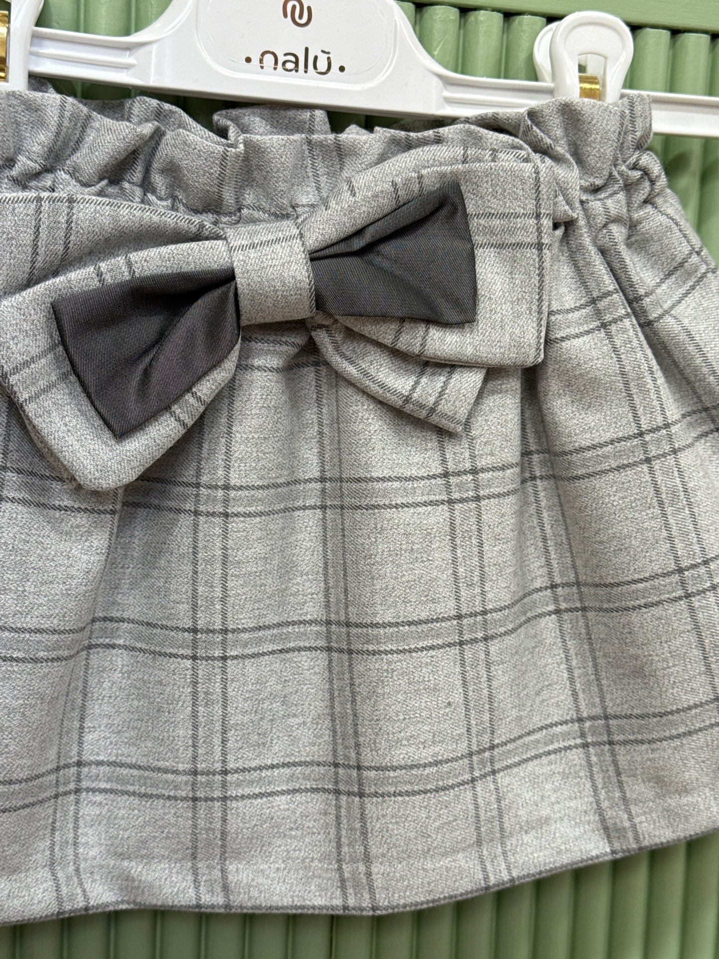 Gonna fiocco grigio Nalù