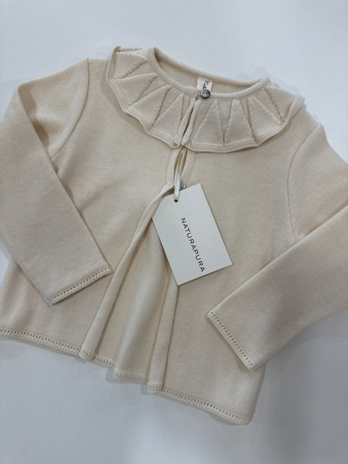 Cardigan beige natura pura