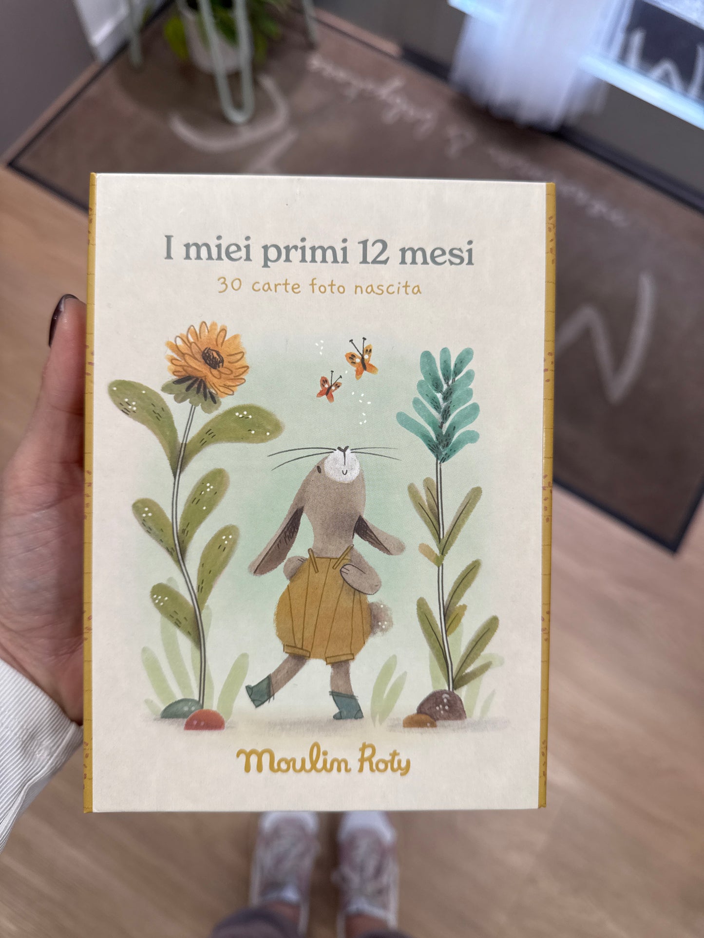 Card nascita e traguardi coniglio