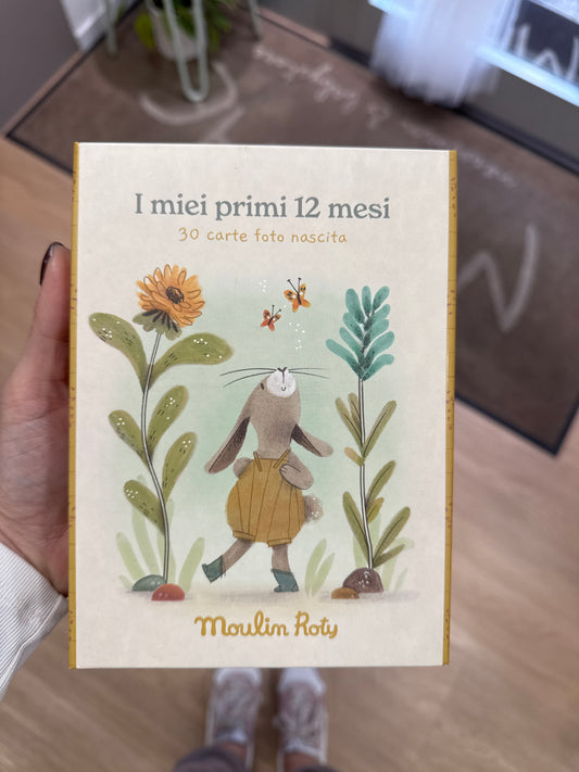 Card nascita e traguardi coniglio