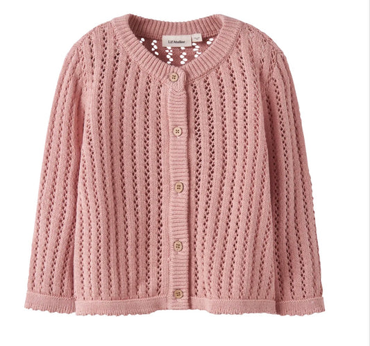 Cardigan Lil'A misty rose