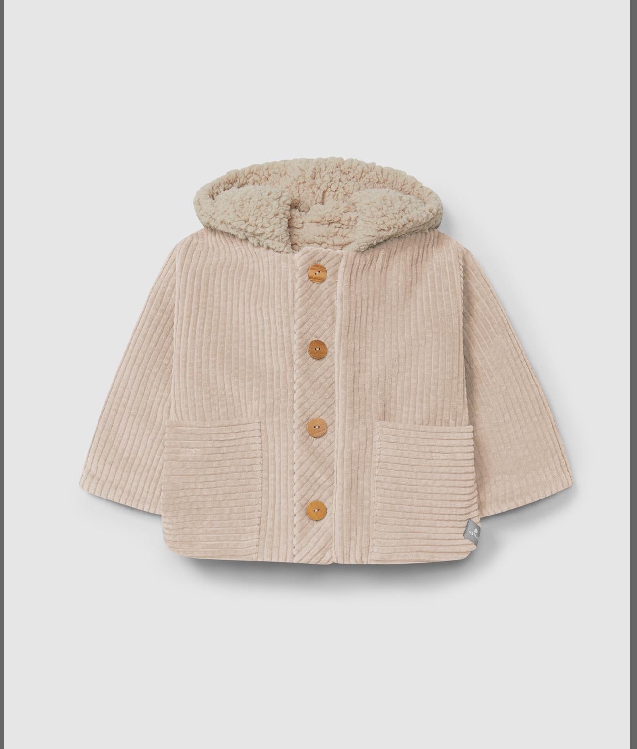 Cappotto teddy costine Rosa
