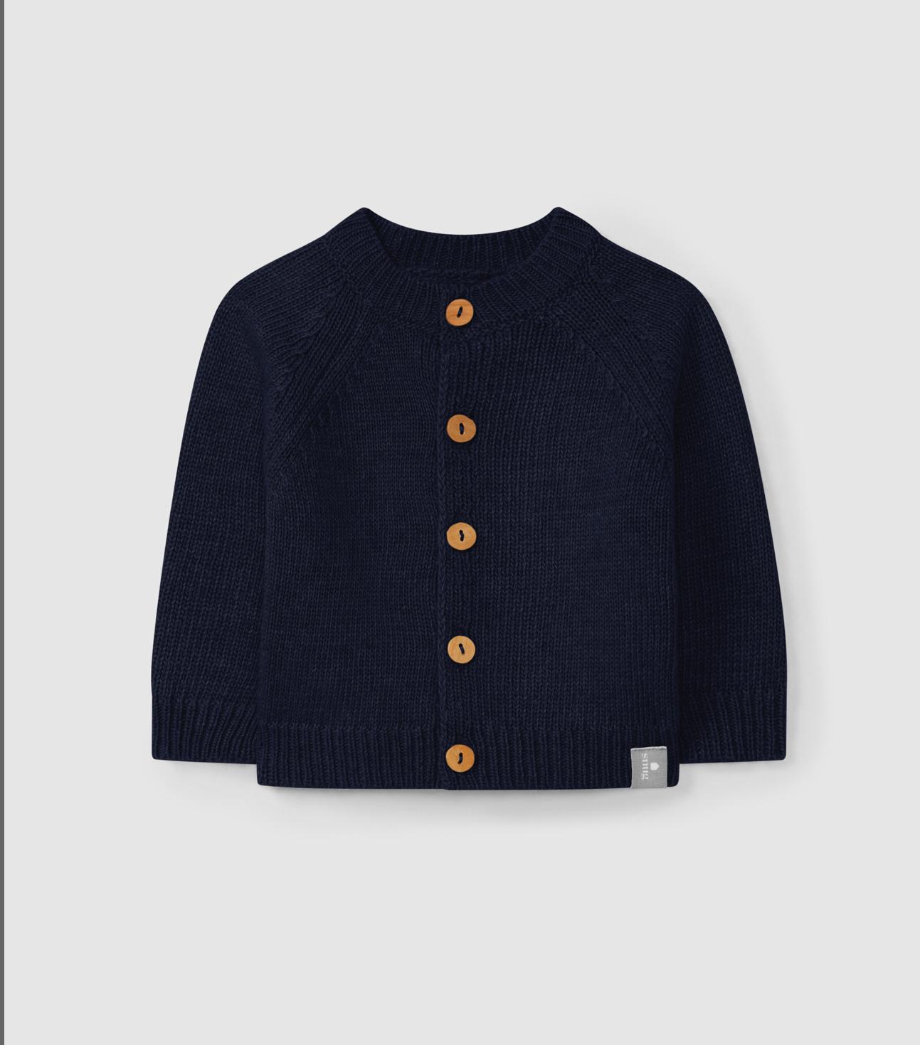 Cardiga lana Snug blu